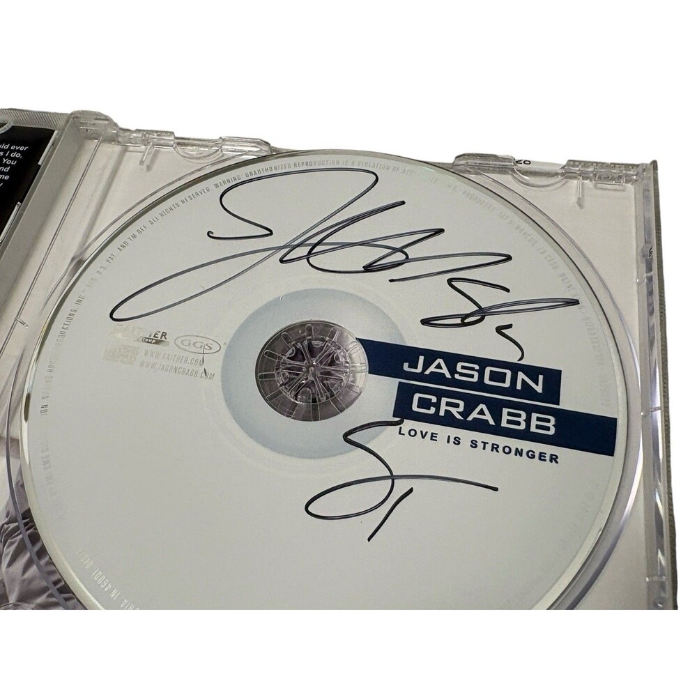 Jason Crabb Love Is Stronger CD Christian Music Gospel Signed/Autographed
